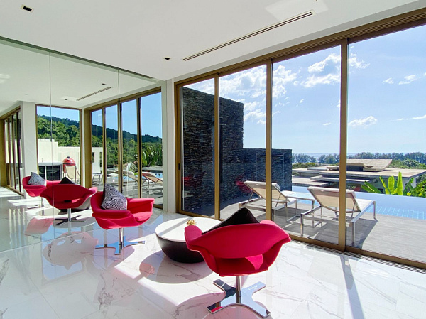 Реморе - двухуровневая вилла с видом на море у пляжа Найтон - 2 спальни