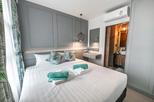 Светлые апартаменты с 1 спальней