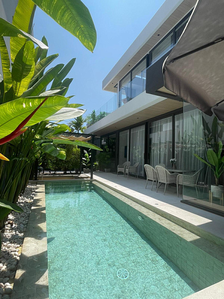 Новая вилла с 3 спальнями и видом на джунгли рядом с пляжем Nai Thon Beach